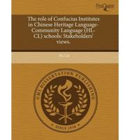 Role of Confucius Institutes in Chinese Heritage Language-Community Languag
