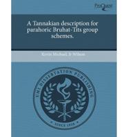 Tannakian Description for Parahoric Bruhat-Tits Group Schemes.