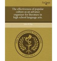 Effectiveness of Popular Culture as an Advance Organizer for Literature In