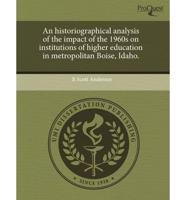 Historiographical Analysis of the Impact of the 1960S on Institutions of Hi