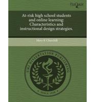 At-risk High School Students and Online Learning