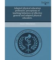 Adapted Physical Education Professors' Perceptions of Teaching Behaviors Of
