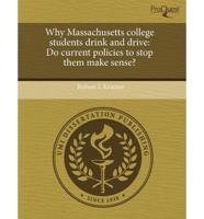 Why Massachusetts College Students Drink and Drive