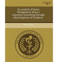 Analysis of James Montgomery Boice's Expository Preaching Through Selected