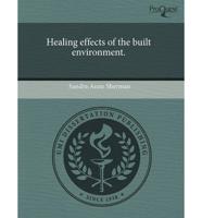 Healing Effects of the Built Environment