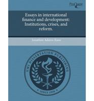Essays in International Finance and Development