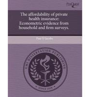 Affordability of Private Health Insurance