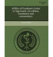 Aelfric of Eynsham's Letter to Sigeweard