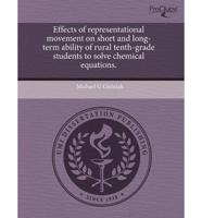 Effects of Representational Movement on Short and Long-Term Ability of Rura