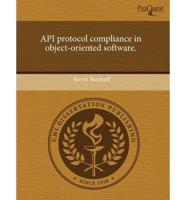 Api Protocol Compliance in Object-oriented Software
