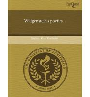 Wittgenstein's Poetics