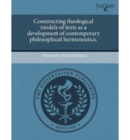 Constructing Theological Models of Texts as a Development of Contemporary P
