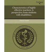 Characteristics of Highly Effective Teachers