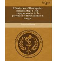 Effectiveness of Haemophilus Influenzae Type B (Hib) Conjugate Vaccine in T
