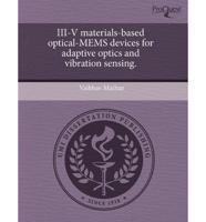 III-V Materials-Based Optical-Mems Devices for Adaptive Optics and Vibratio