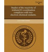 Studies of the Reactivity of Iridium(ii) Coordination Complexes With Two-El