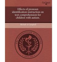 Effects of Pronoun Identification Instruction on Text Comprehension for Chi