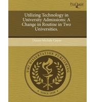 Utilizing Technology in University Admissions