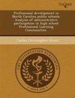 Professional Development in North Carolina Public Schools