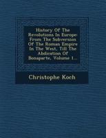 History of the Revolutions in Europe