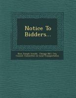 Notice to Bidders...
