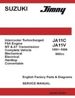 Suzuki Jimny JA11C JA11V 660Cc English Factory Parts Manual 1991-1996
