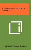A History of American Letters