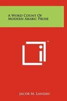 A Word Count of Modern Arabic Prose