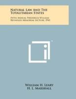 Natural Law and the Totalitarian States