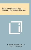 Selected Essays And Letters Of Ahad Ha-Am