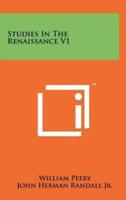 Studies in the Renaissance V1