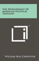 The Development Of American Political Thought