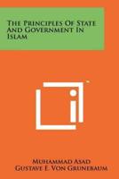 The Principles of State and Government in Islam