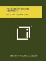 The Emerson Society Quarterly