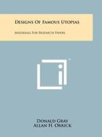 Designs of Famous Utopias