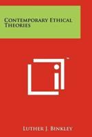 Contemporary Ethical Theories