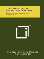 The Motion and the Distribution of the Stars