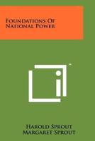 Foundations Of National Power