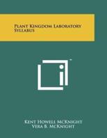 Plant Kingdom Laboratory Syllabus