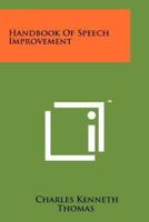 Handbook of Speech Improvement