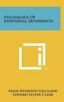 Psychology of Individual Differences