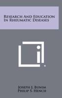 Research and Education in Rheumatic Diseases