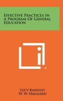 Effective Practices in a Program of General Education