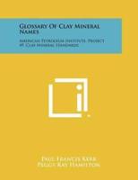 Glossary of Clay Mineral Names