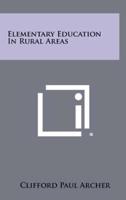 Elementary Education in Rural Areas