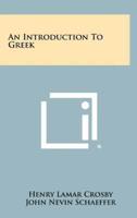 An Introduction To Greek