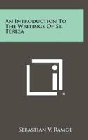 An Introduction to the Writings of St. Teresa