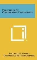 Principles of Comparative Psychology