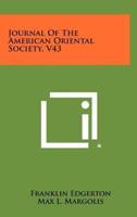 Journal of the American Oriental Society, V43