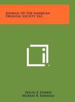 Journal of the American Oriental Society, V63